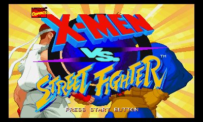 X-Men vs. Street Fighter Title Screen